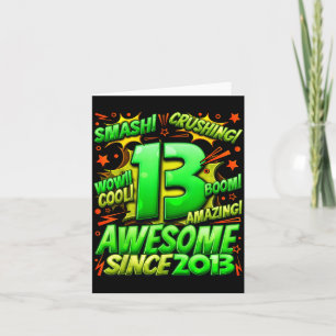 13 Year Old For Boys 13th Birthday Boy 13 Year Old Card