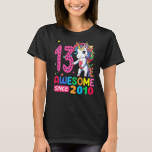 13 Year Old Girls Teens Flossing Unicorn 13th Bir T-Shirt