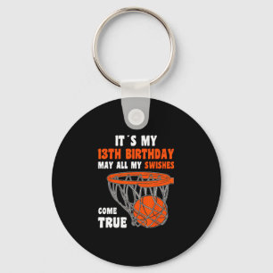 13 Year Old Happy 13th Birthday Sketll 13th Birthd Key Ring