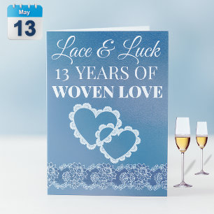 13 Years of Woven Love Card