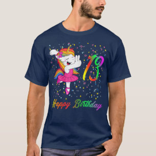 13 Years Old Birthday, Ballet Unicorn T-Shirt