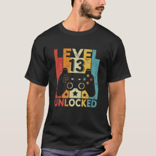 13 Years Old Boy Girl 2009 Birthday Level 13 Unloc T-Shirt