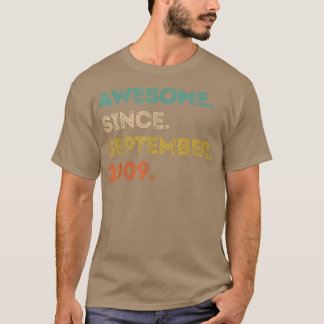 13 Years Old Gift 13th Birthday Awesome Since Sept T-Shirt