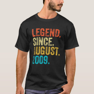 13 Years Old  Legend Since August 2009 13th Birthd T-Shirt