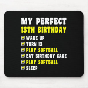 13 Years Old My Perfect 13th Birthday Softll 13th Mouse Mat