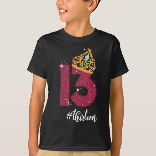 13 Years Old Official Teenager 13th Birthday Gift T-Shirt