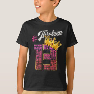 13 Years Old Official Teenager 13th Birthday T-Shirt