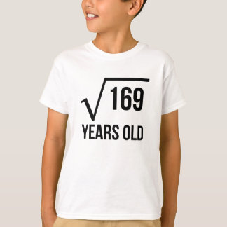 13 Years Old Square Root T-Shirt