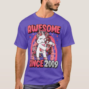 13 Years Old Unicorn Flossing 13th Birthday Girl U T-Shirt
