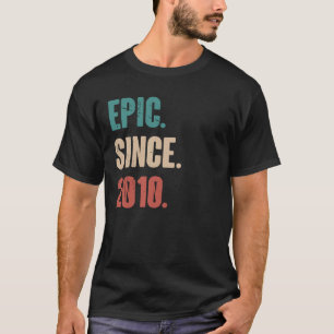 13 Years Old Vintage 2010   Birthday 13th Decorati T-Shirt