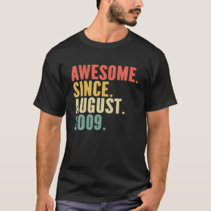 13 Years Old Vintage Legend Since August 2009 13Th T-Shirt