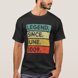 13 Years Old Vintage Legend Since June 2009 13th B T-Shirt