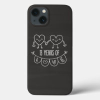 13th Anniversary Gift Chalk Hearts