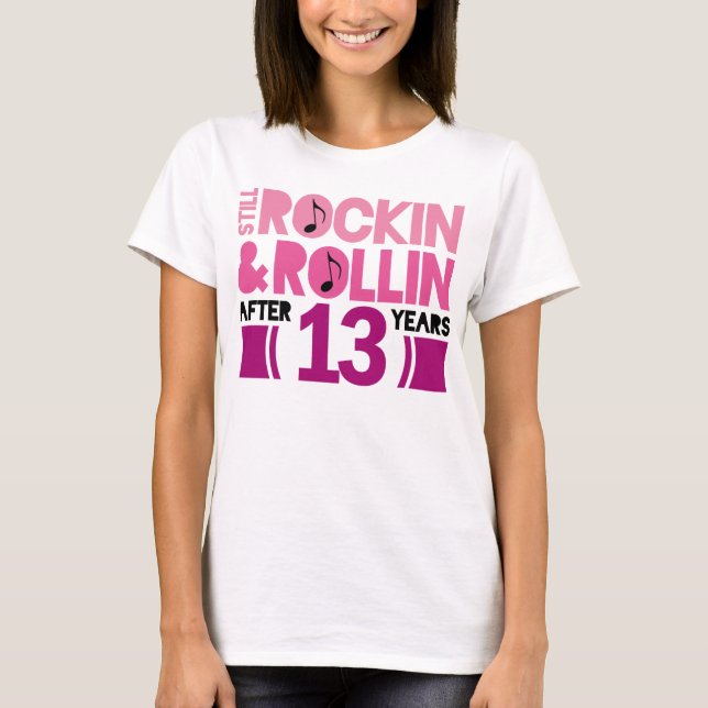 13th Anniversary Wedding Gift T-Shirt (Front)