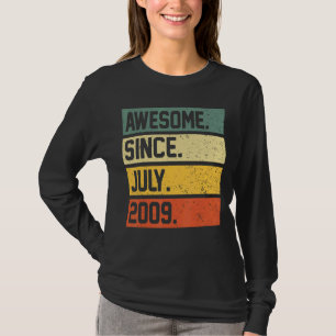 13th Birthday 13 Year Old Awesome Since July 2009 T-Shirt