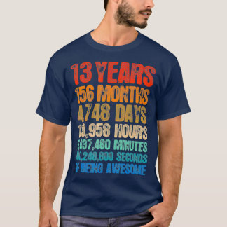 13th Birthday 13 Years Old Vintage Retro 156 T-Shirt