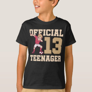 13th Birthday 2008 Dabbing Boy Football Teenager T-Shirt