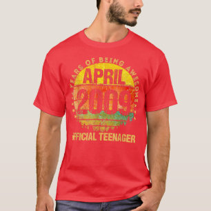 13th Birthday April 2009 Official Teenager 13 Year T-Shirt