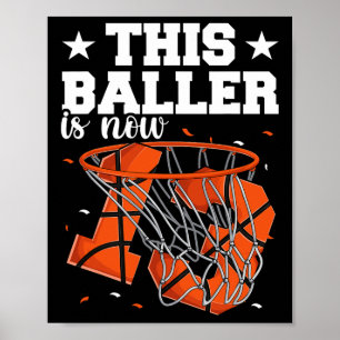 13th Birthday Basketball Boys Poster