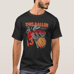 13th Birthday Basketball Funny 13 Years Old Kids G T-Shirt
