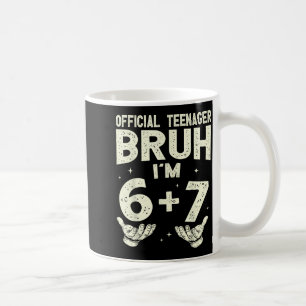 13th birthday boys teen teenager six seven meme coffee mug