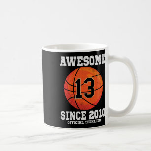 13th Birthday Bysketbyll Fan 13 Years Old Official Coffee Mug