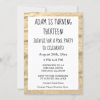 13th Birthday Custom Age Name Water Abstract 2023