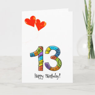 **13th** BIRTHDAY FOR SPECIAL *NEW TEENAGER* Card