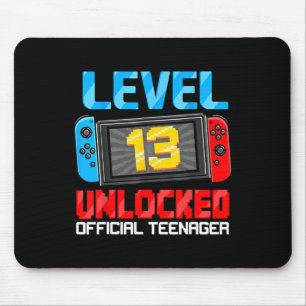 13th Birthday Game Level 13 Unlocked Official Teen Mouse Mat