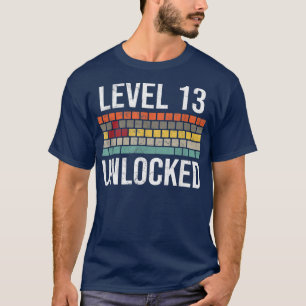 13th Birthday Gamer Birthday for Boys Level 13 Unl T-Shirt