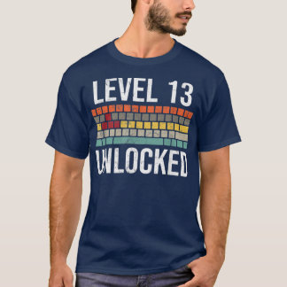 13th Birthday Gamer Birthday for Boys Level 13 Unl T-Shirt