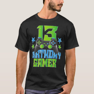 13th Birthday Gamer Boy 13 Years Old Video Game Lo T-Shirt