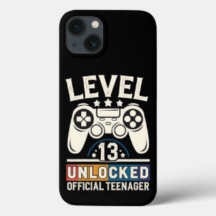 13th Birthday Gift Boys Level 13 Unlocked Official iPhone 13 Case