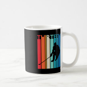 13th Birthday Gift Thirteen Vintage Hockey 13 Year Coffee Mug