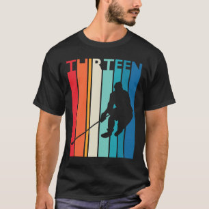 13th Birthday Gift Thirteen Vintage Hockey 13 Year T-Shirt