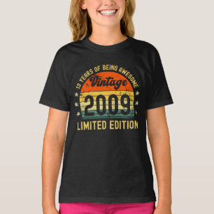 13th birthday gifts vintage 2009 limited edition T-Shirt