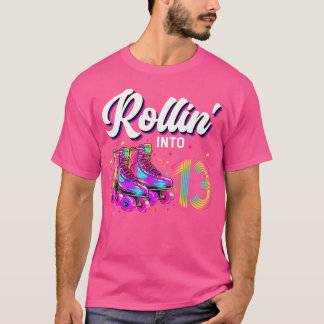 13Th Birthday Girl 13 Year Old Roller Skate Skatin T-Shirt