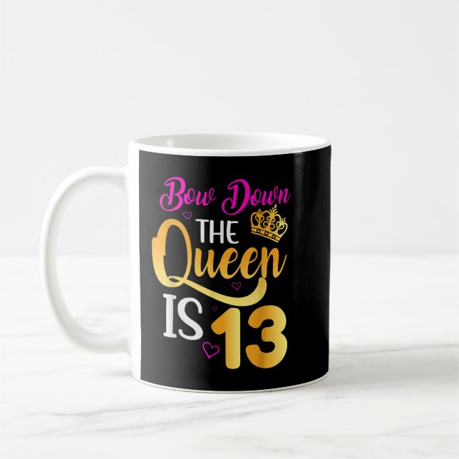 13th Birthday Girls 13 Years Official Teenager Bir Coffee Mug (Left)