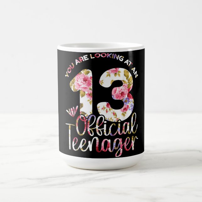 13th Birthday Girls 13 Years Teen Teenager Coffee Mug (Center)