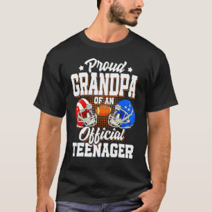 13th Birthday Grandpa Football 13 Yrs Old Official T-Shirt