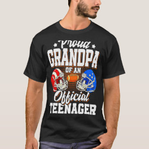 13th Birthday Grandpa Football 13 Yrs Old Official T-Shirt