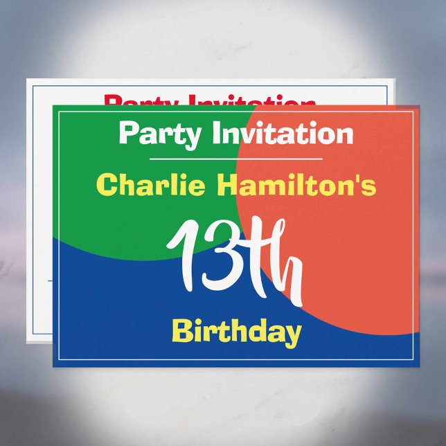 13th Birthday Invitation (Creator Uploaded)