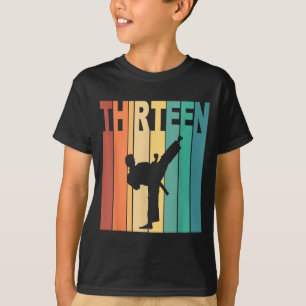 13th Birthday Karate Taekwondo Theme 13 Year Old T-Shirt