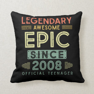 13th Birthday Legendary 2008 Official Teenager Cushion