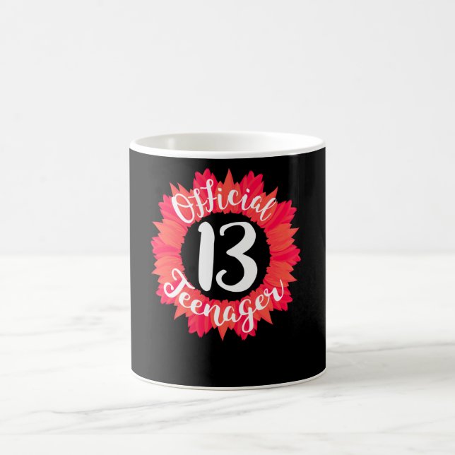 13th birthday official teenager 13 years old coffee mug (Center)