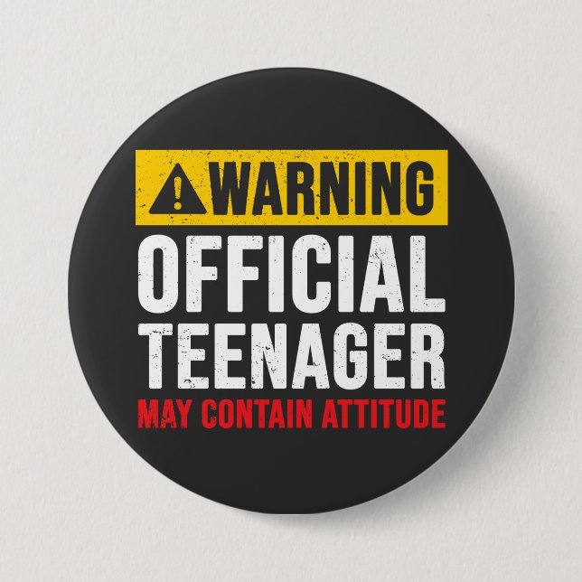 13th Birthday Official Teenager 7.5 Cm Round Badge (Front)