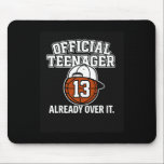 13th Birthday Official Teenager Funny Teen Sketll  Mouse Mat<br><div class="desc">13th Birthday Official Teenager Funny Teen Sketll Player</div>