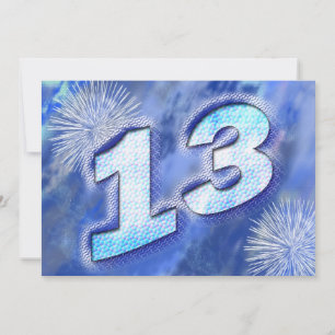 13th birthday party invitation