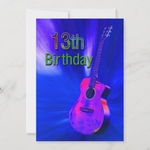 13th Birthday Party Invitation