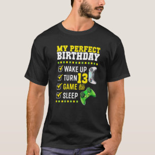 13th Birthday Party Perfect For Gamer 13 Years Old T-Shirt